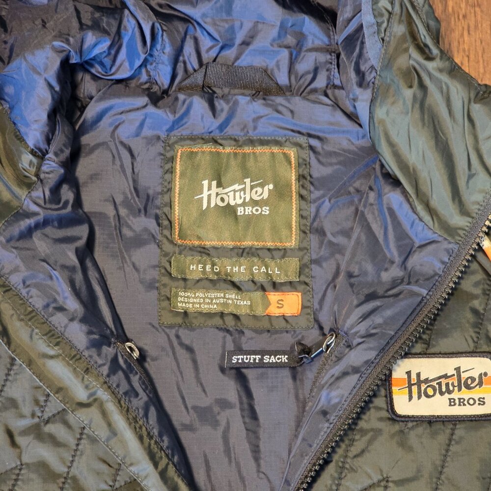 NWT Howler Brothers Voltage Full Zip Jacket - Coal Black (S) - Picture 2 of 5